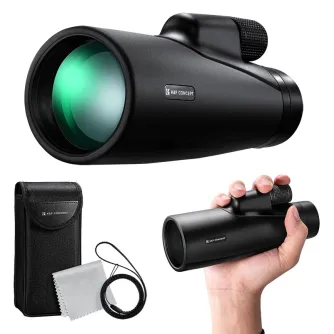 Прицелы - K&F Concept 12x50 Monocular Telescope High Definition BAK-4 Prism IP65 Waterproof, Black KF33.068 - быстрый заказ от п