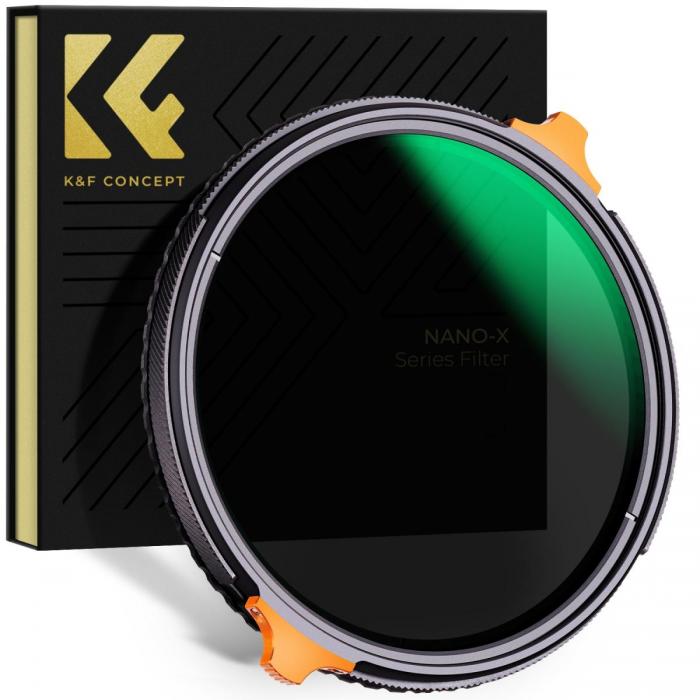 ND neitrāla blīvuma filtri - K&F Concept 37mm ND4-ND64 (2-6 Stop) Variable ND Filter and CPL Circular Polarizing - ātri pasūtīt no ražotāja