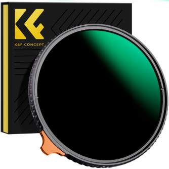 ND neitrāla blīvuma filtri - K&F Concept 49 mm Variable ND Filter ND3-ND1000 KF01.2004 - ātri pasūtīt no ražotāja