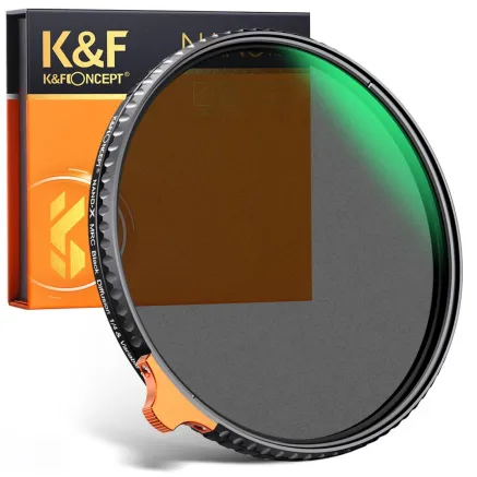 K&F Concept 58mm Black Mist 1/4 and ND2-ND32 (1-5 Stop) Variable ND Lens Filter 2 in 1 with 28 Multi-Layer Coatings - Nano X Ser