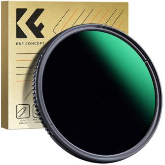 ND neitrāla blīvuma filtri - K&F Concept 58mm Variable ND3-ND1000 ND Filter (1.5-10 Stops) KF01.1833 - быстрый заказ от производ