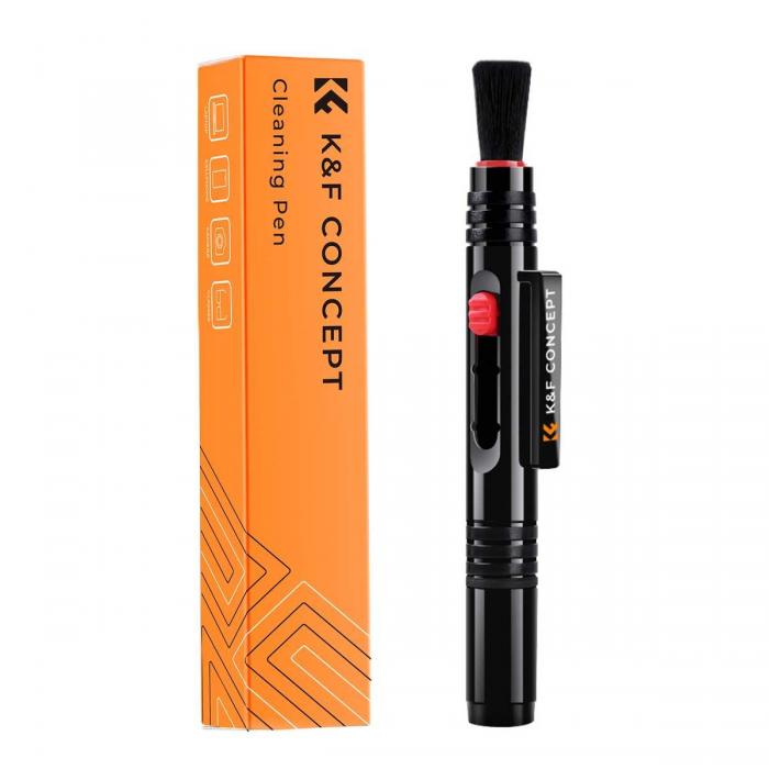 Foto kameras tīrīšana - K&F Concept Cleaning Pen, dual tip & soft brush SKU.1691 - ātri pasūtīt no ražotāja