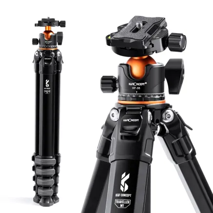 K&F Concept Compact Travel Tripod Aluminium Alloy Camera Tripod (KF09.105)