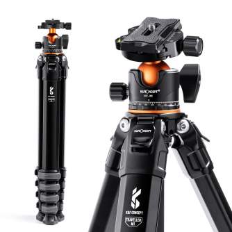 New products - K&F Concept Compact Travel Tripod Aluminium Alloy Camera Tripod (KF09.105) KF09.105 - quick order from manufacturer