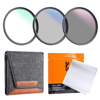 Filtru komplekti - K&F Concept K&F 58mm 3pcs Professional Lens Filter Kit (MCUV/CPL/ND4) + Filter - купить сегодня в магазине и