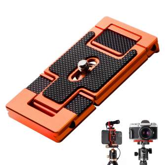 New products - K&F Concept K&F Arca Swiss Quick Release Plate Camera and Smartphone Mount CA02 Orange KF31.027 - quick order from manufacturer