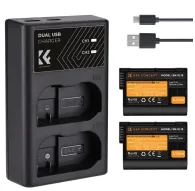 Kameru akumulatori - K&F Concept EN-EL15 2000mAh Digital Camera Dual Battery with Dual Channel Charger, - ātri pasūtīt no ražotājaKameru akumulatori - K&F Concept EN-EL15 2000mAh Digital Camera Dual Battery with Dual Channel Charger, - ātri pasūtīt no ražotāja