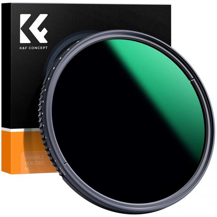 ND neitrāla blīvuma filtri - K&F Concept ND8-ND2000 Nano-X Variable ND Filter with Multi-Resistant Coating (77mm) KF01.1360 - ātri pasūtīt no ražotāja