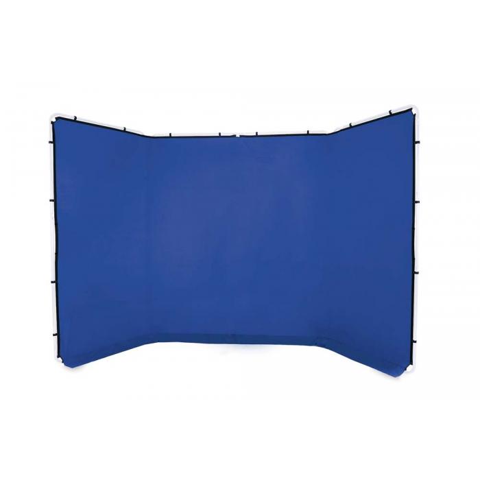 Background Set with Holder - Lastolite Panoramic Background (BLUE) + stand LL LB7943 - quick order from manufacturer
