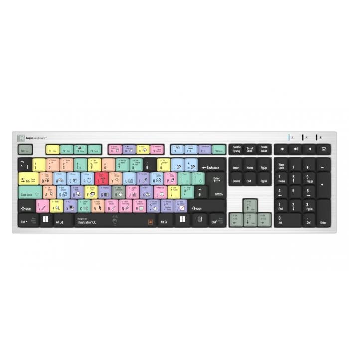 Sortimenta jaunumi - Logic Keyboard Adobe Illustrator CC PC Slim Line UK LKB-ILSTCC-AJPU-UK - ātri pasūtīt no ražotāja