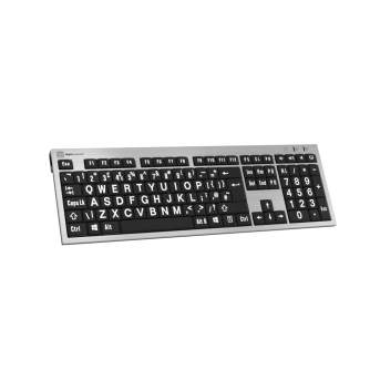 Sortimenta jaunumi - Logic Keyboard XLPrint PC Slim Line White on Black UK LKB-LPRNTWB-AJPU-UK - ātri pasūtīt no ražotāja