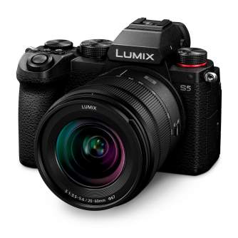 Bezspoguļa kameras - Panasonic LUMIX DC-S5 Kit (S5 + R2060) DC-S5KE-K - ātri pasūtīt no ražotāja