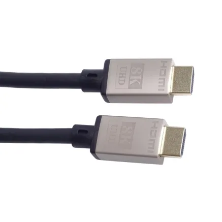 PremiumCord Ultra High Speed HDMI 2.1 cable 8K@60Hz, 4K@120Hz length 1.5m metallic