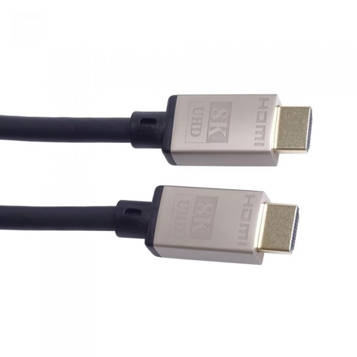 Sortimenta jaunumi - PremiumCord Ultra High Speed HDMI 2.1 cable 8K@60Hz, 4K@120Hz length 1.5m metallic gold plated connectors KPHDM21K015 - ātri pasūtīt no ražotāja