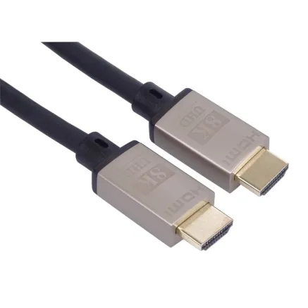 PremiumCord Ultra High Speed HDMI 2.1 cable 8K@60Hz, 4K@120Hz length 2m metallic
