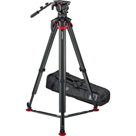 Sachtler System aktiv12T & flowtech 100 with Ground Spreader SA-S2074T-FTGS