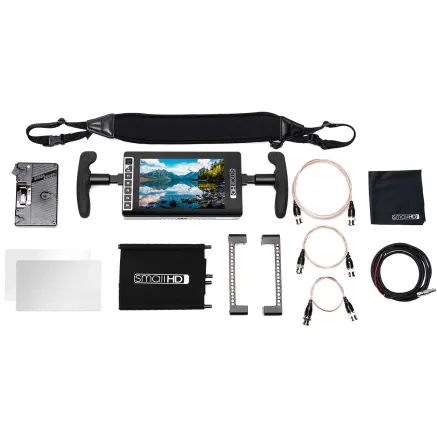 SmallHD 703 UltraBright Directors Kit - Gold Mount MON-703U-GM-DK