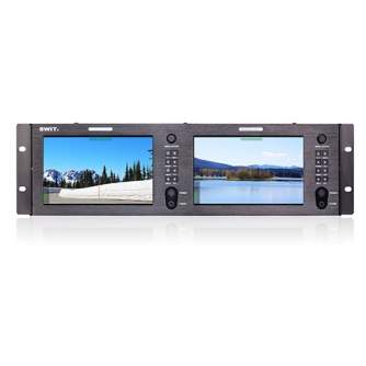 New products - Swit M-1073H 2x7" LCD 19" rack 3U monitor M-1073H - quick order from manufacturer