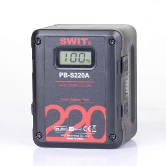 New products - Swit PB-S220A 220Wh Multi-sockets Square Digital Battery PB-S220A - quick order from manufacturer