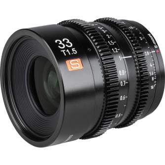 CINEMA видео объективы - Viltrox 33mm T1.5 Cine Lens (Sony E-Mount) VILTROXS33T15E - быстрый заказ от производителя