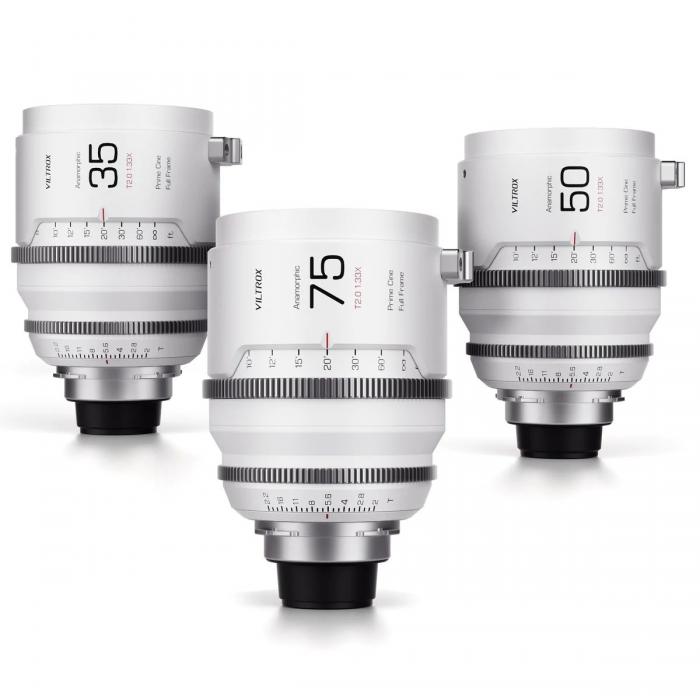 CINEMA Video Lences - Viltrox Anomorphic 3-Lens Kit 35/55/75 mm T2,0 1,33x (PL) VILTROX3LENSKITX - quick order from manufacturer