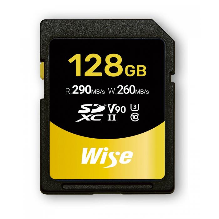 New products - Wise SD-N 128GB SDXC UHS-II V90 Memory Card WI-SD-N128 - quick order from manufacturer