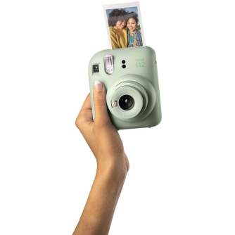Momentfoto kamera - Instant camera instax mini 12 MINT GREEN + instax mini glossy (10pcs) - купить сегодня в магазине и с достав