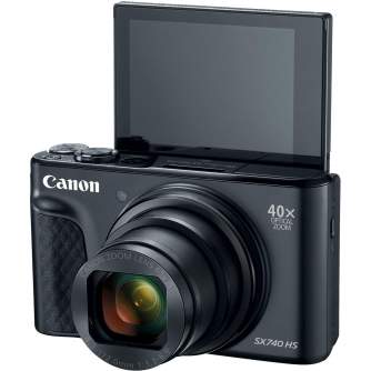 Kompaktkameras - Canon PowerShot SX740 HS (Black) - perc šodien veikalā un ar piegādi