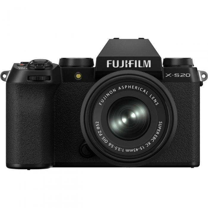 Bezspoguļa kameras - Fujifilm X-S20 + XC15-45mm kit Black - perc šodien veikalā un ar piegādi