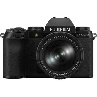 Mirrorless Cameras - Fujifilm X-S20 + XF18-55mm kit Black - buy today in store and with delivery