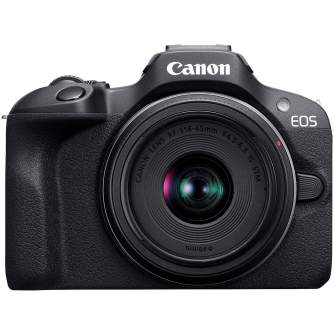 Беззеркальные камеры - Canon EOS R100 Mirrorless Camera + RF-S 18-45mm F4.5-6.3 IS STM Lens - купить сегодня в магазине и с дост