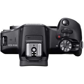 Bezspoguļa kameras - Canon EOS R100 Mirrorless Camera + RF-S 18-45mm F4.5-6.3 IS STM Lens - ātri pasūtīt no ražotāja