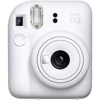 Momentfoto kamera - Instant Camera Instax Mini 12 Clay White + instax mini glossy (10 pcs) - perc šodien veikalā un ar piegādi