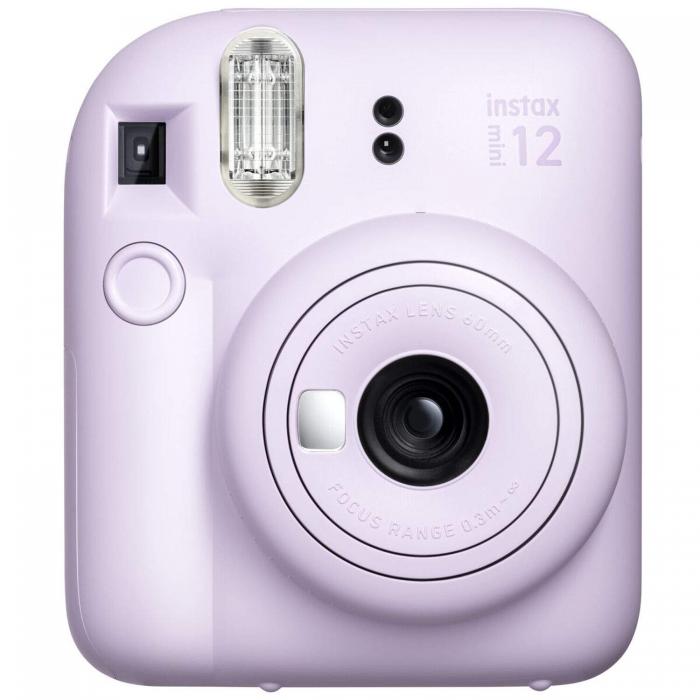 Instant Cameras - Instant Camera Instax Mini 12 Lilac Purple + instax mini glossy (10 pcs) - quick order from manufacturer