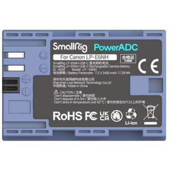 Kameru akumulatori - Smallrig 4264 LP-E6NH USB-C Rechargeable Camera Battery - perc šodien veikalā un ar piegādi