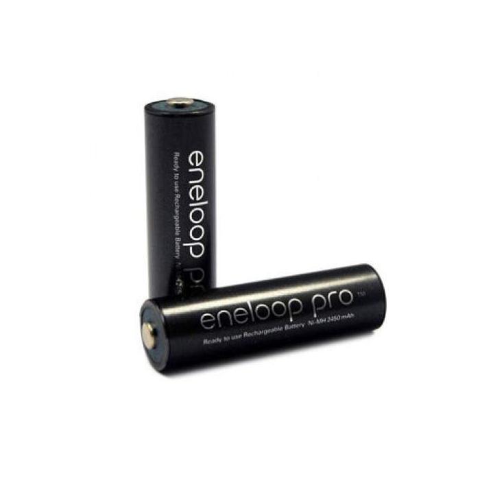 Baterijas, akumulatori un lādētāji - 2x Panasonic Eneloop Pro AA 2550mAh 1.2V Ni-MH BK-3HCDE 500x Ready to Use Rechargeable Batteries, akumulatori lādējamās .. - perc šodien veikalā un ar piegādi