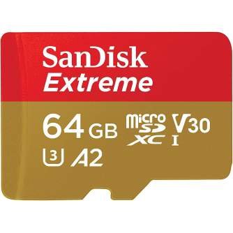 Atmiņas kartes - SANDISK MEMORY MICRO SDXC 64GB UHS-I W/A SDSQXBU064G-GN6MA - perc šodien veikalā un ar piegādi