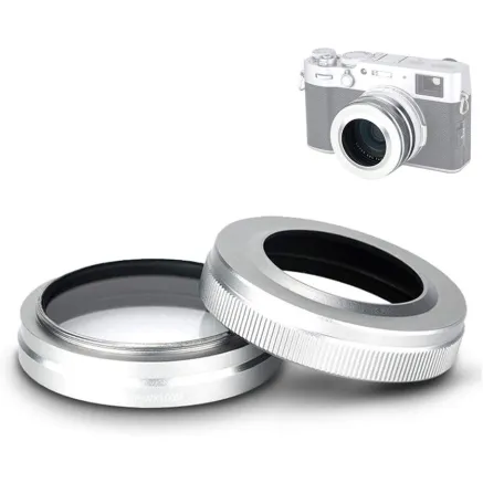 JJC Lens Hood for Fujifilm X100V D184441 Silver