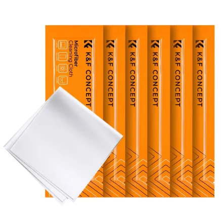 K&F Concept 6pcs Cleaning cloth set needle a dust-free cleaning cloth dry cloth white 15*15cm SKU.1684