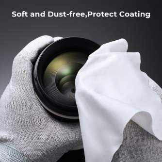 Foto kameras tīrīšana - K&F Concept K&F 6pcs Cleaning cloth set needle a dust-free cleaning cloth dry cloth white 15*15cm SKU.1684 - ātri pasūtīt no ražotāja