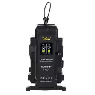 V-Mount Baterijas - Rolux Dual Fast Charger RL-CH240S for V-Mount Battery - ātri pasūtīt no ražotāja
