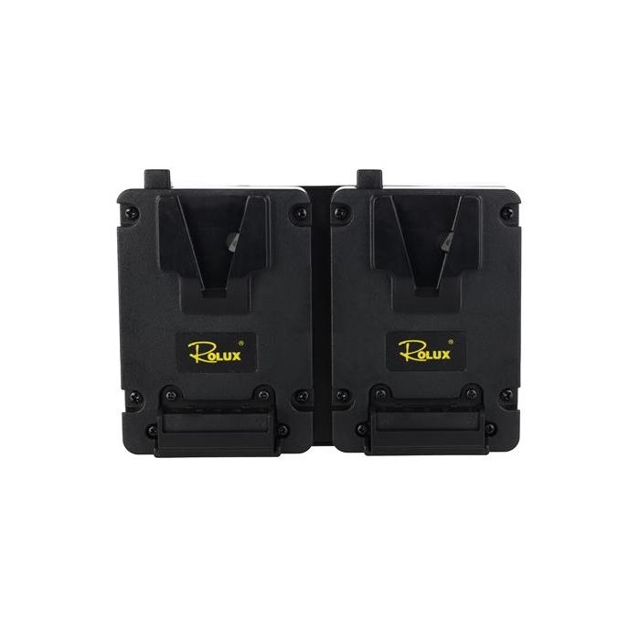 Sortimenta jaunumi - Rolux Duo Mini V-Mount Battery Plate RL-AC16S - ātri pasūtīt no ražotāja