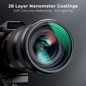 ND neitrāla blīvuma filtri - K&F Concept K&F 49mm, Blue Streak Filter, 2mm Thickness, HD, Waterproof, Anti Scratch, Green Coated KF01.2094 - ātri pasūtīt no ražotāja