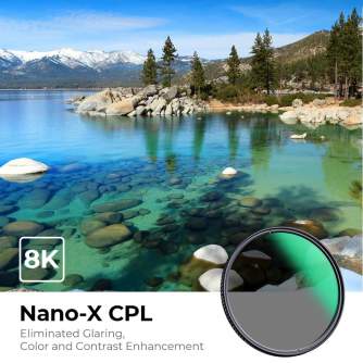 ND neitrāla blīvuma filtri - K&F Concept K&F 77MM XC16 Nano-X B270 CPL Filter, HD, Waterproof, Anti Scratch, Green Coated KF01.973V1 - ātri pasūtīt no ražotāja