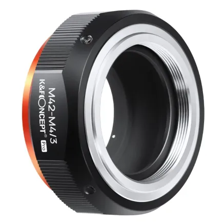 K&F Concept K&F M42-M4/3 PRO high precision lens adapter (orange) M10125 Lens Adapter KF06.441