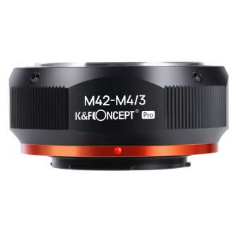 Sortimenta jaunumi - K&F Concept K&F M42-M4/3 PRO high precision lens adapter (orange) M10125 Lens Adapter KF06.441 - ātri pasūtīt no ražotāja