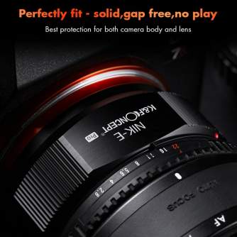 Адаптеры - K&F Concept K&F Nikon to Sony Adapter for Nikon AI F Mount Lens to E NEX Mount Mirrorless Camera with Matting Varnish