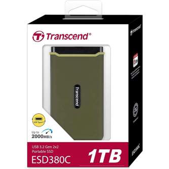 Hard drives & SSD - External SSD TRANSCEND ESD380C 1TB USB 3.2 | 3D NAND | Write speed 2000 MBytes/ - quick order from manufacturer