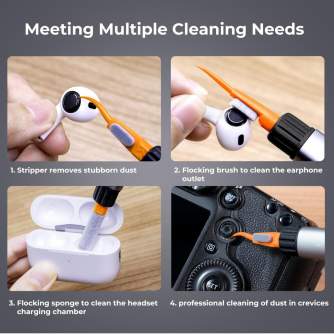 Cleaning Products - K&F Concept K&F Replaceable Cleaning Pen Set (Cleaning pen + 6x Full Frame Cleaning Stick + 3x Flocked Sponge + 3x Rejector) .. - quick order from manufacturer