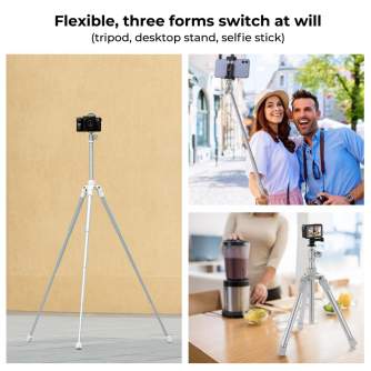 Statīvu aksesuāri - K&F Concept K&F 1,7m Eccentric Tube Cellphone Tripod, Lightweight Super Portable Selfie Stick, DSLR Camera Tripod .. - ātri pasūtīt no ražotāja